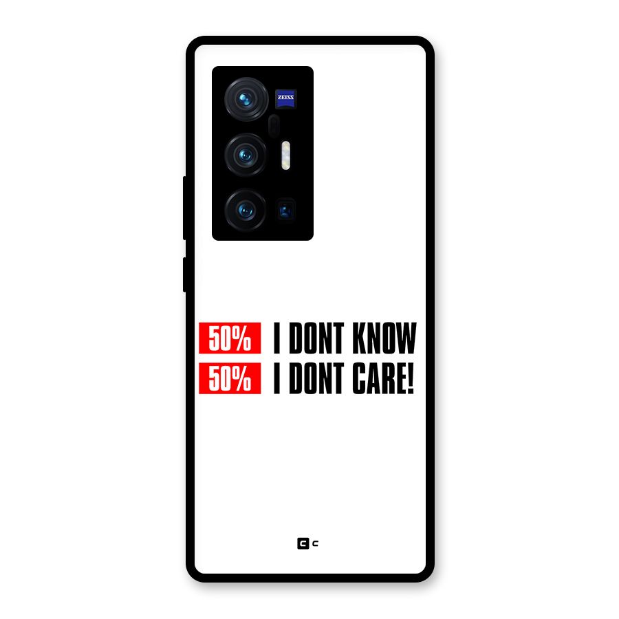D Dont Know Glass Back Case for Vivo X70 Pro Plus