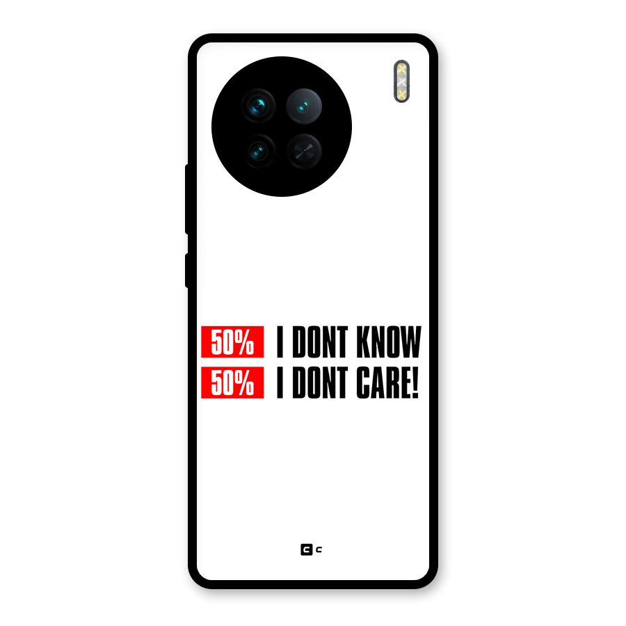 D Dont Know Glass Back Case for Vivo X90