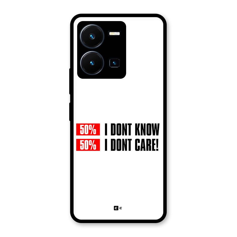 D Dont Know Glass Back Case for Vivo Y35