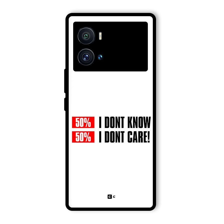 D Dont Know Glass Back Case for Vivo iQOO 9 Pro