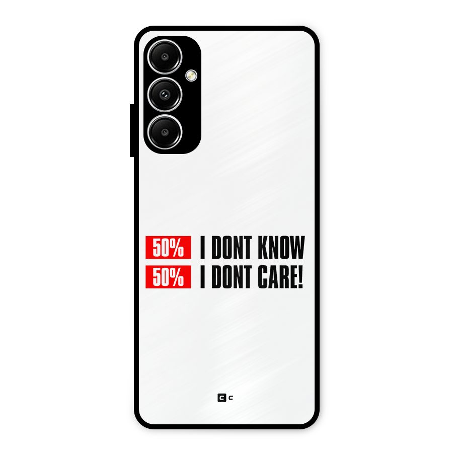 D Dont Know Metal Back Case for Galaxy A05s