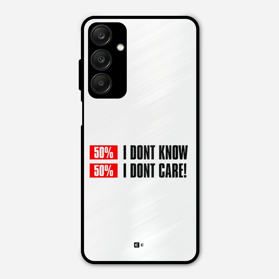 D Dont Know Metal Back Case for Galaxy A25 5G