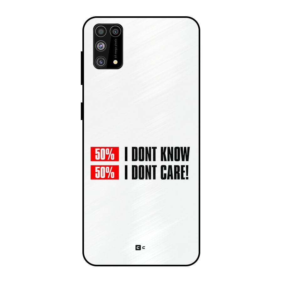 D Dont Know Metal Back Case for Galaxy F41