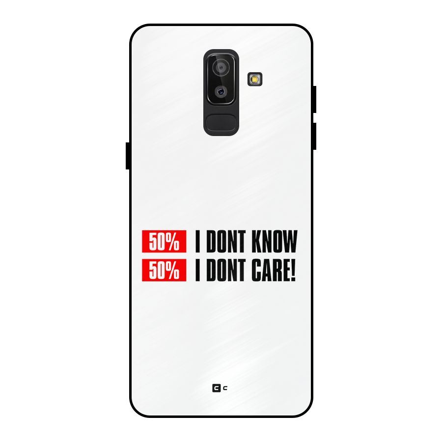 D Dont Know Metal Back Case for Galaxy J8
