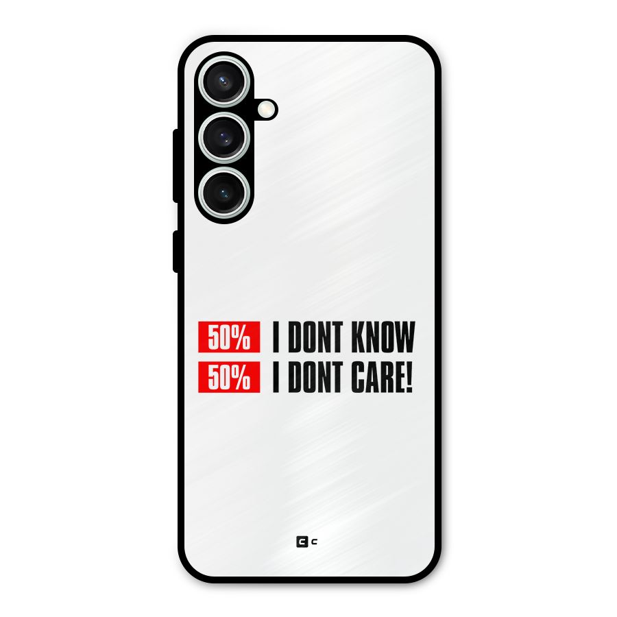 D Dont Know Metal Back Case for Galaxy S23 FE