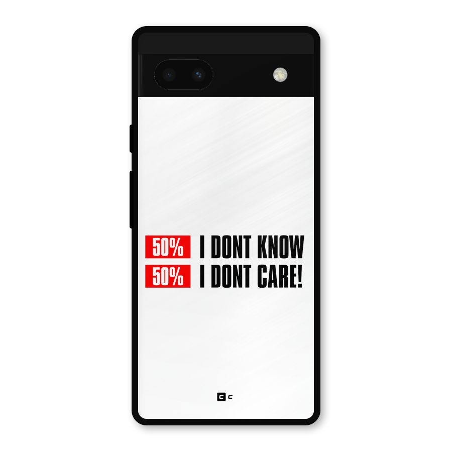 D Dont Know Metal Back Case for Google Pixel 6a