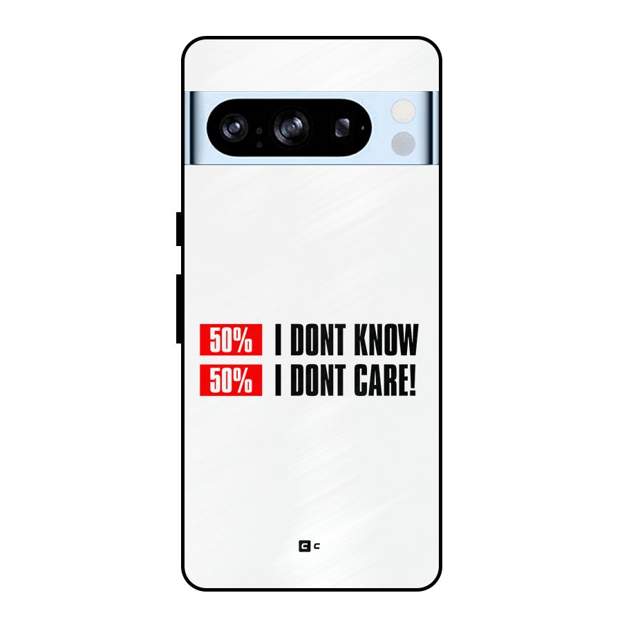 D Dont Know Metal Back Case for Google Pixel 8 Pro
