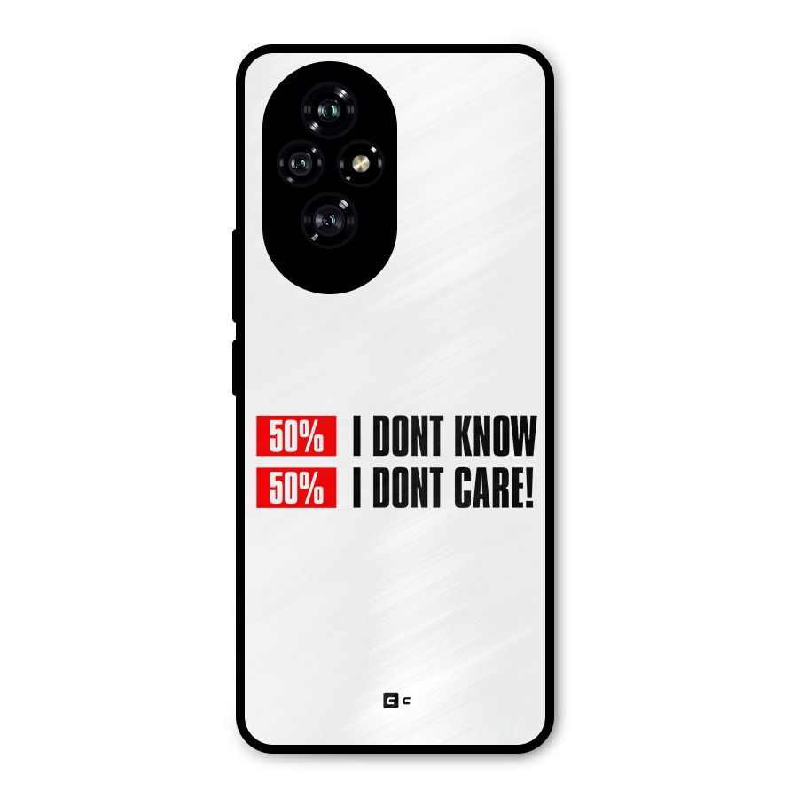 D Dont Know Metal Back Case for Honor 200