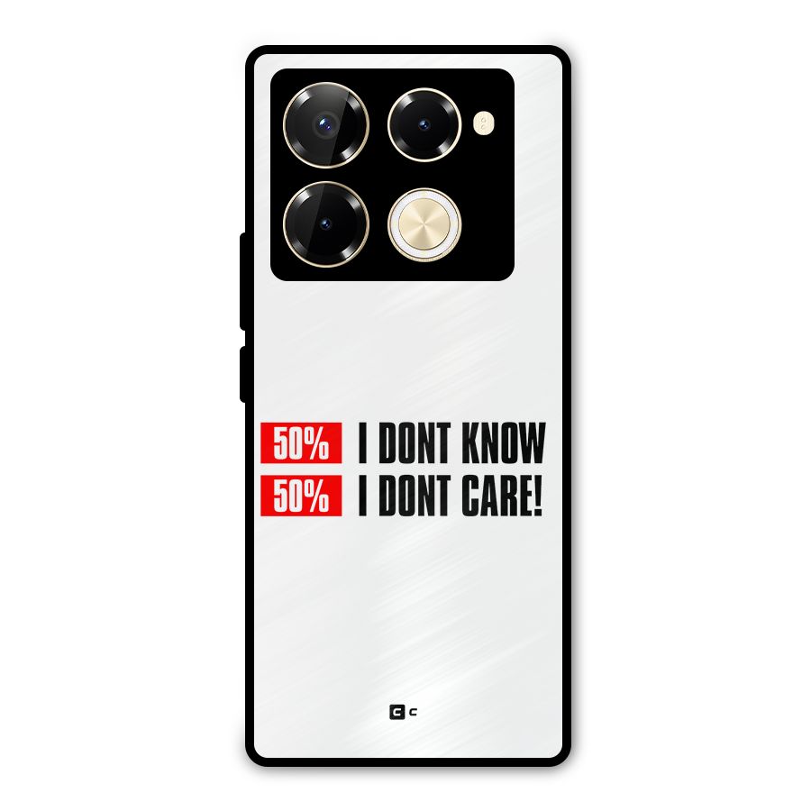 D Dont Know Metal Back Case for Infinix Note 40 Pro