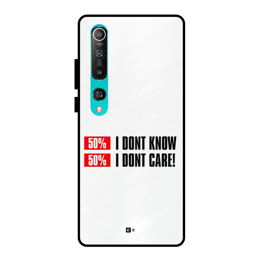 D Dont Know Metal Back Case for Mi 10