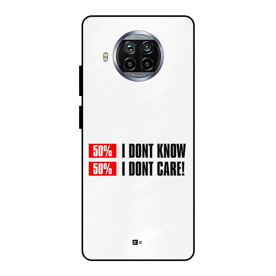 D Dont Know Metal Back Case for Mi 10i
