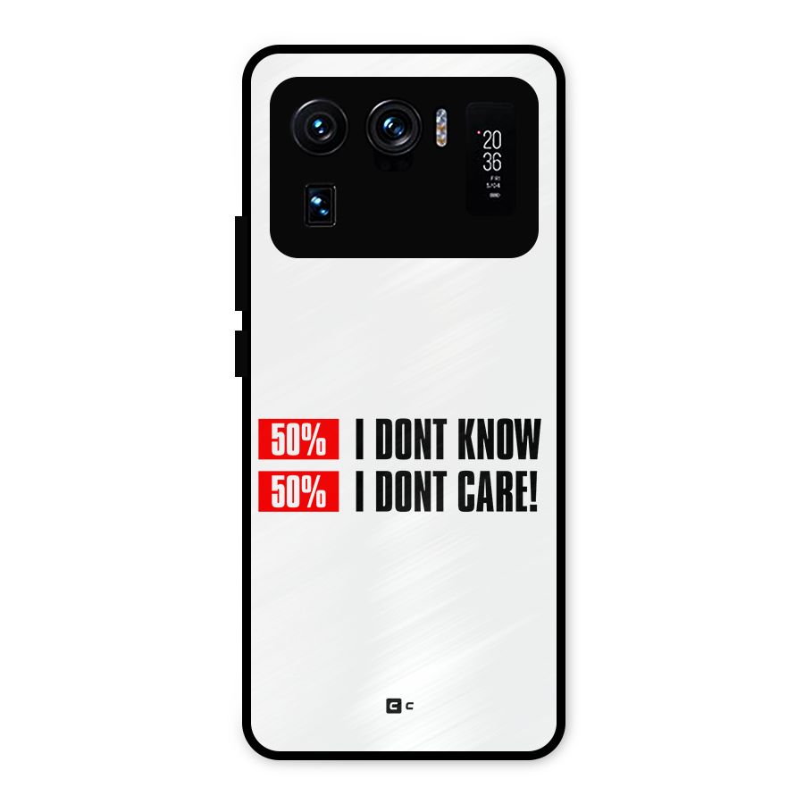 D Dont Know Metal Back Case for Mi 11 Ultra