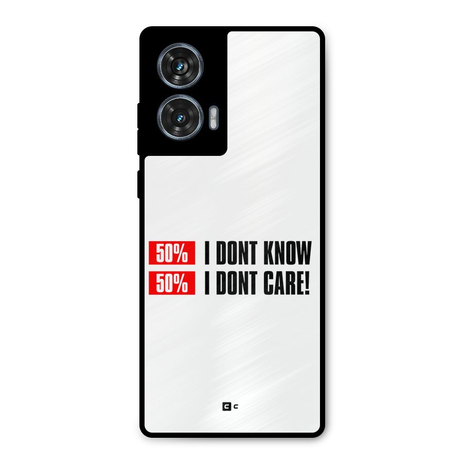 D Dont Know Metal Back Case for Motorola Edge 50 Fusion