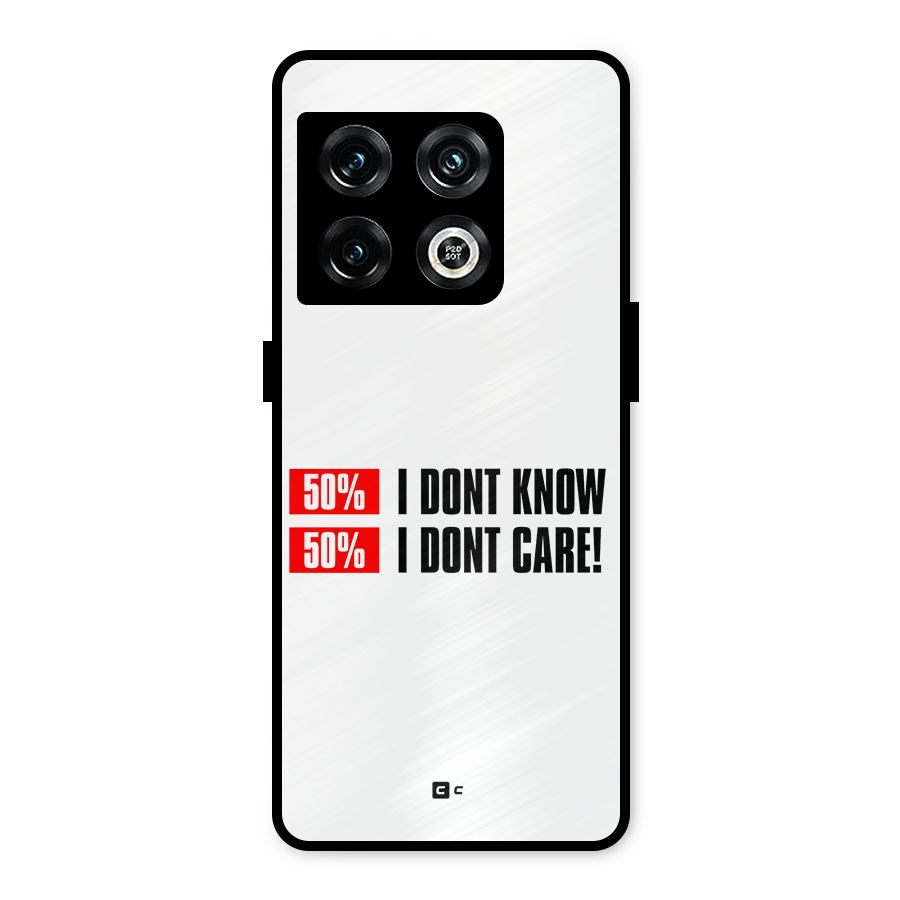 D Dont Know Metal Back Case for OnePlus 10 Pro 5G