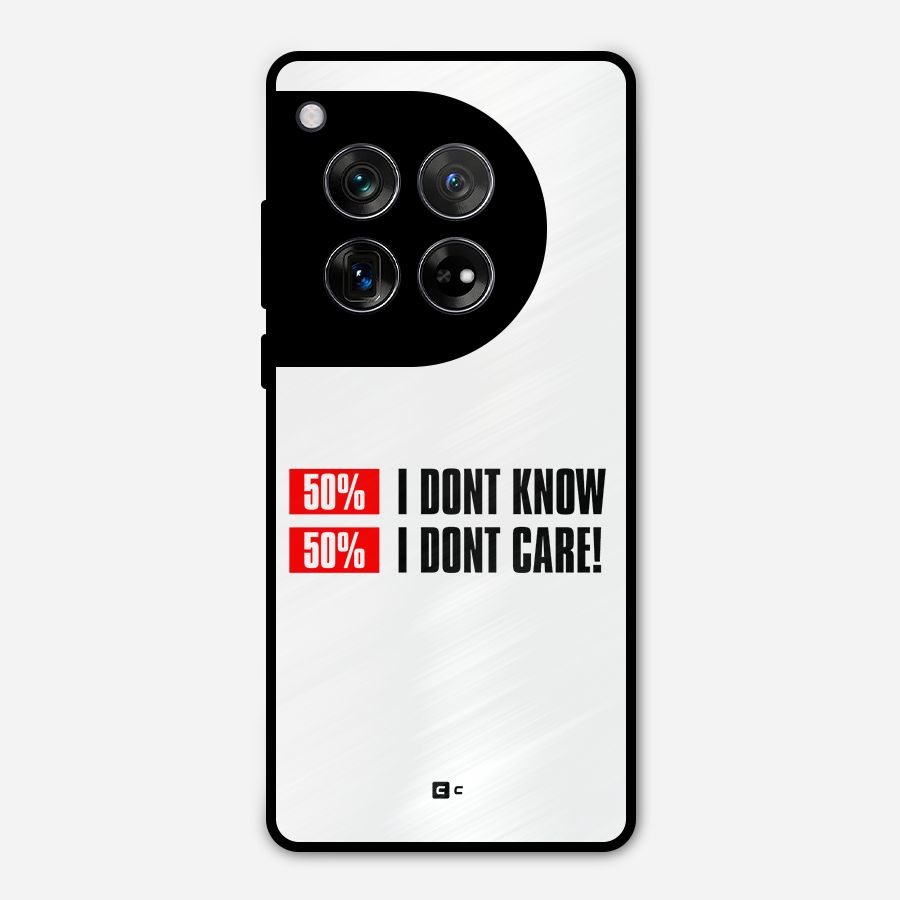 D Dont Know Metal Back Case for OnePlus 12