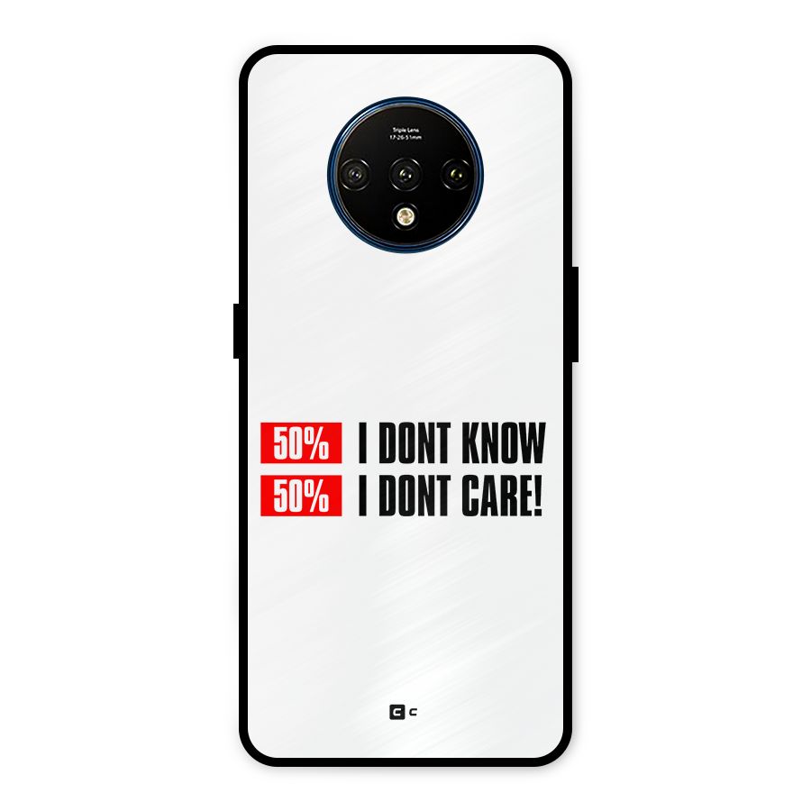 D Dont Know Metal Back Case for OnePlus 7T