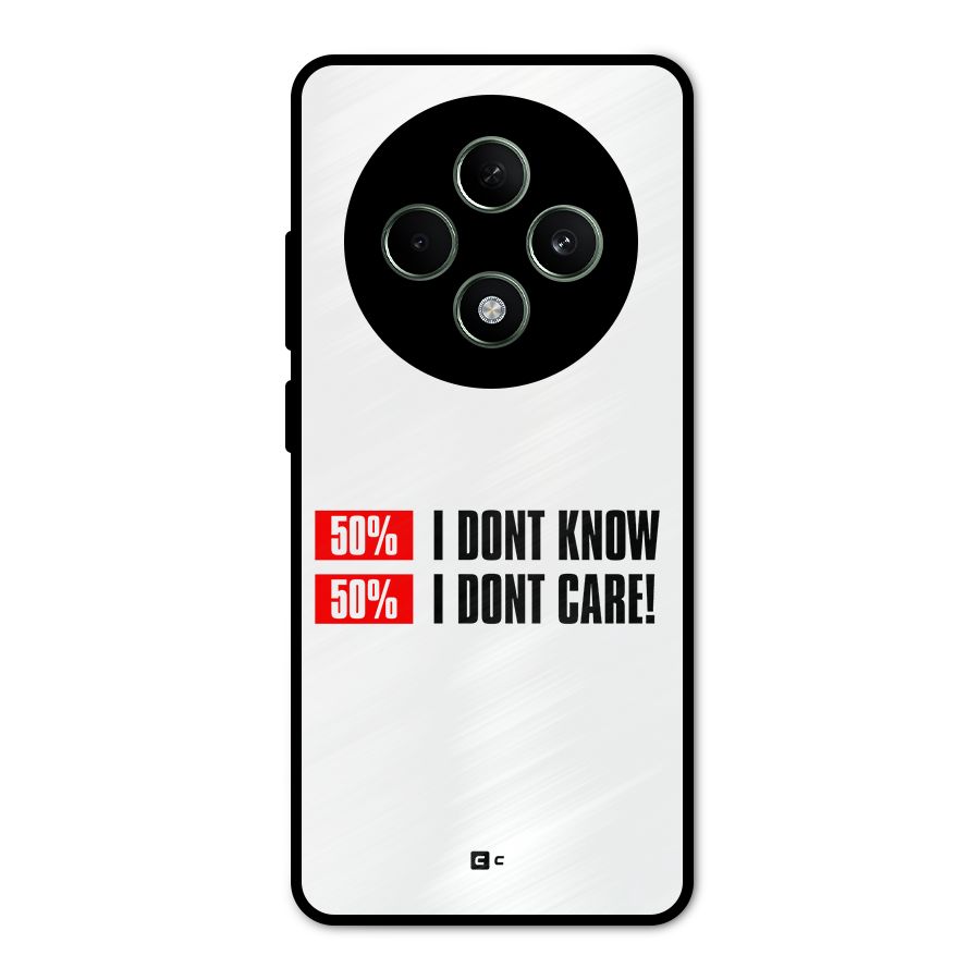 D Dont Know Metal Back Case for Oppo F27