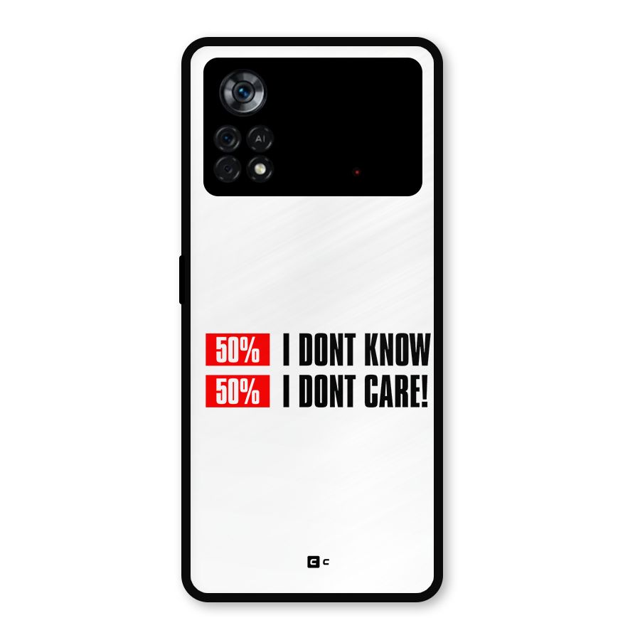 D Dont Know Metal Back Case for Poco X4 Pro 5G