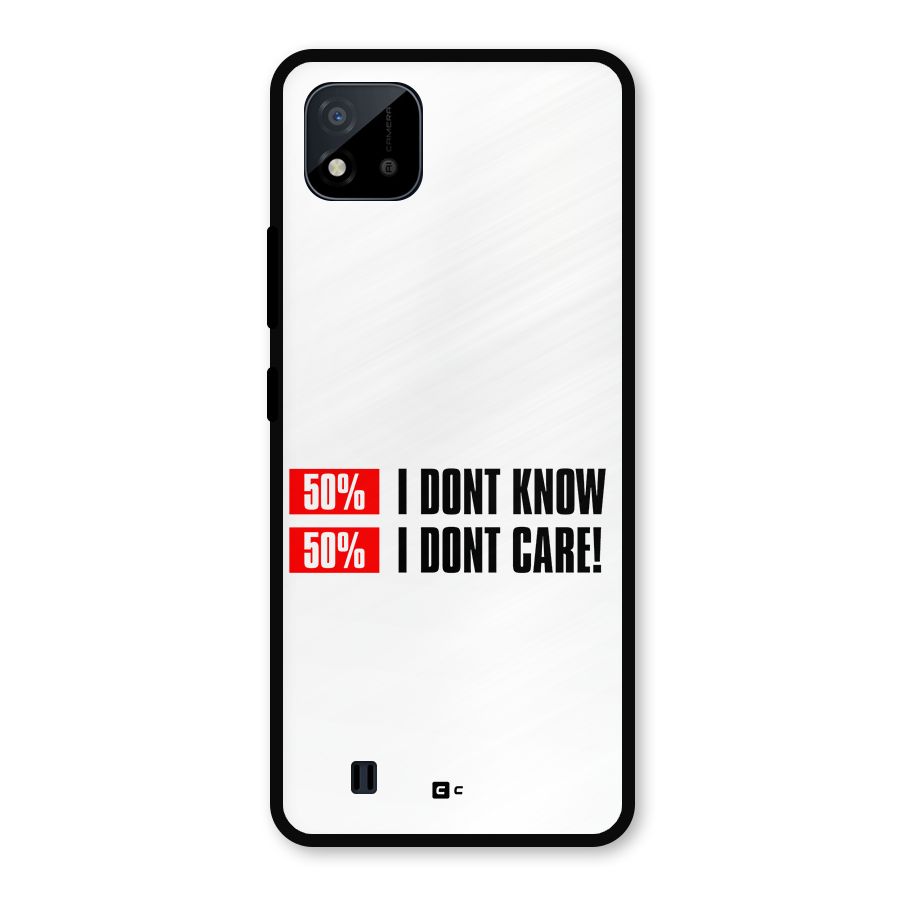 D Dont Know Metal Back Case for Realme C11 2021