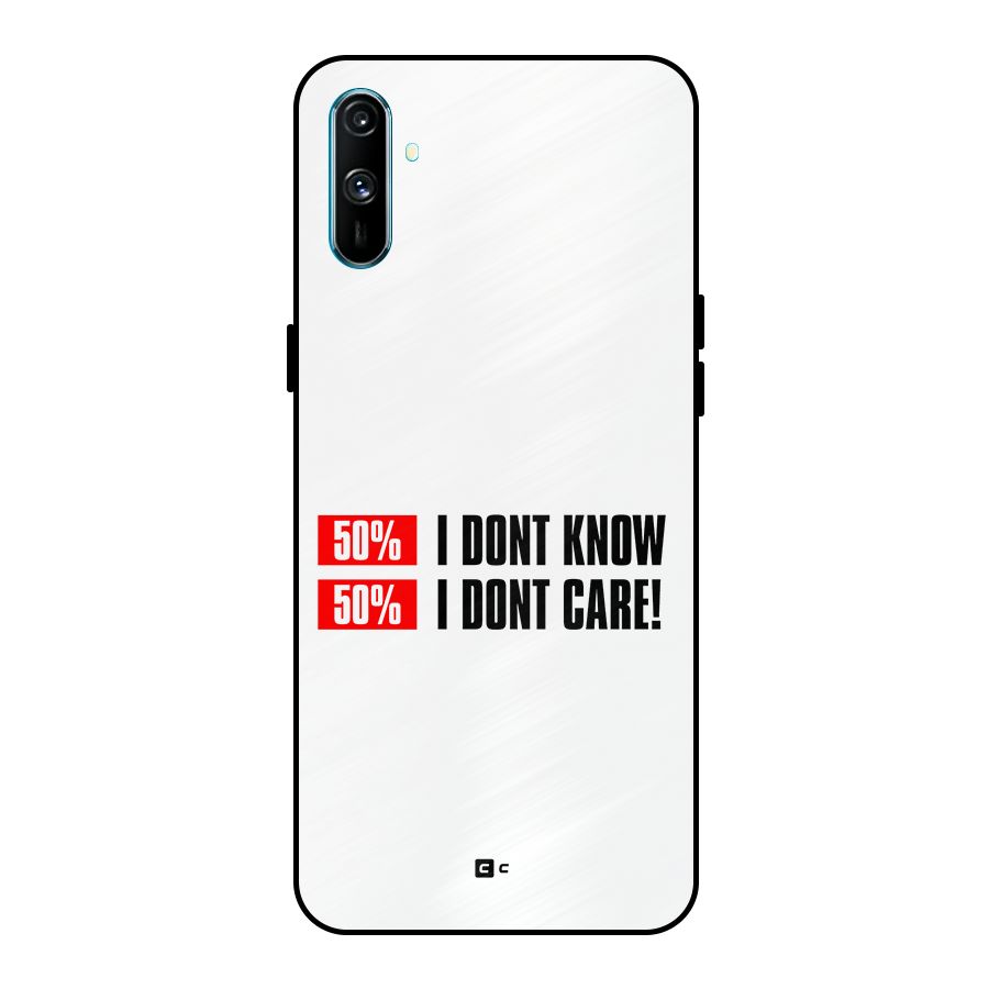D Dont Know Metal Back Case for Realme C3