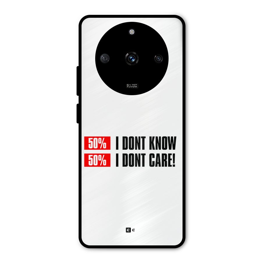 D Dont Know Metal Back Case for Realme Narzo 60 5G