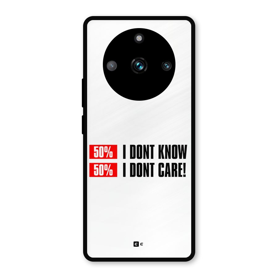 D Dont Know Metal Back Case for Realme Narzo 60 Pro