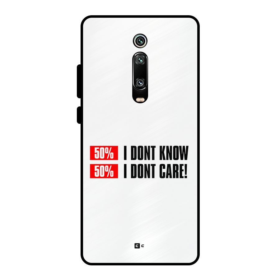 D Dont Know Metal Back Case for Redmi K20