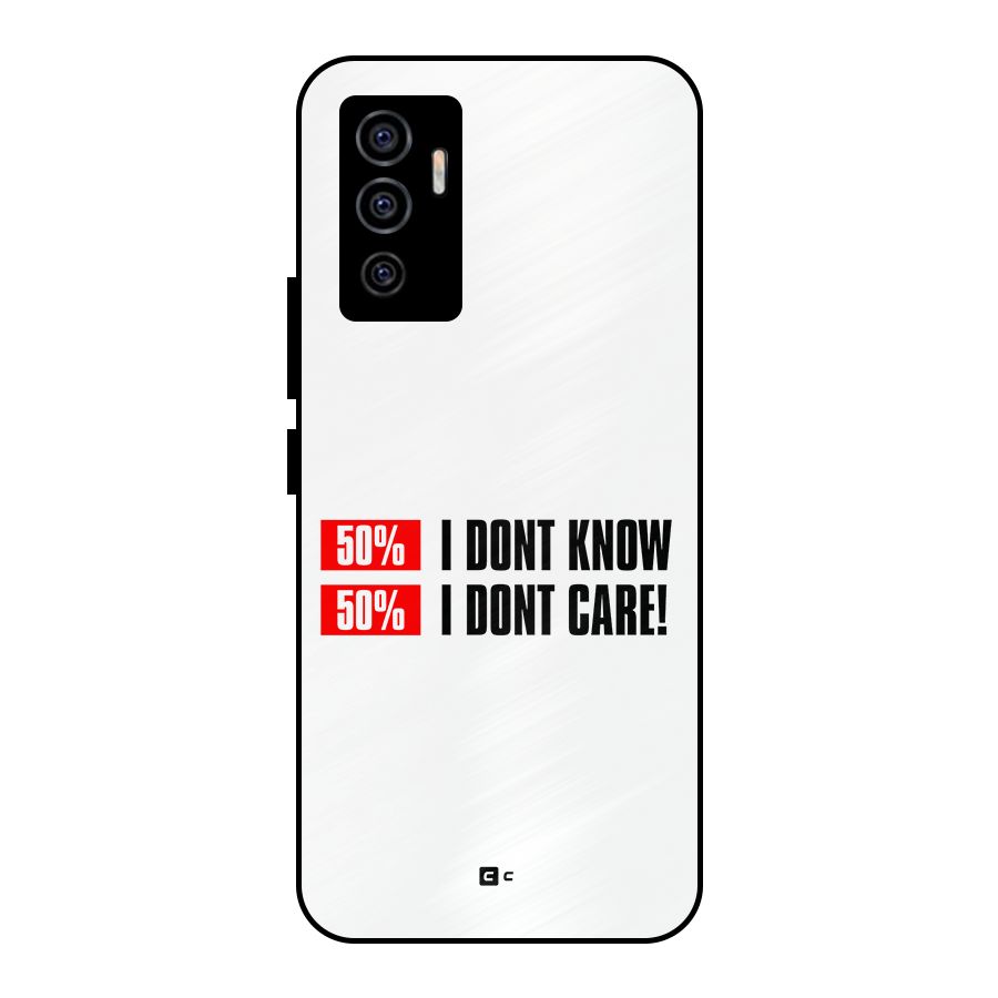 D Dont Know Metal Back Case for Vivo V23e