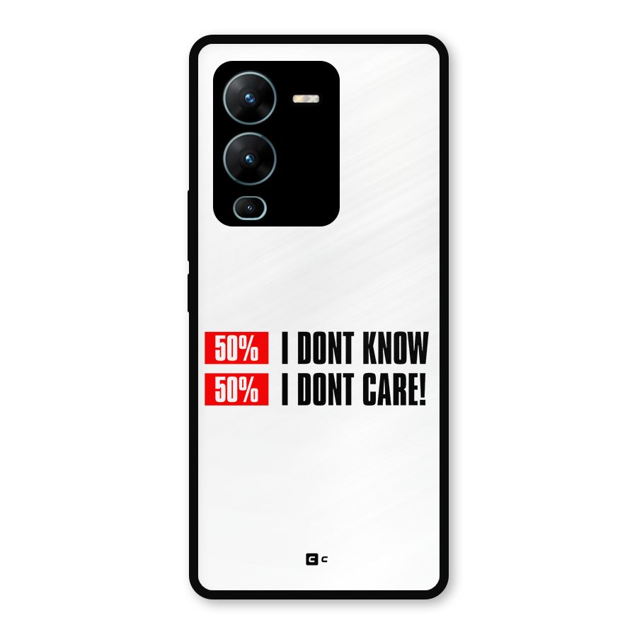 D Dont Know Metal Back Case for Vivo V25 Pro