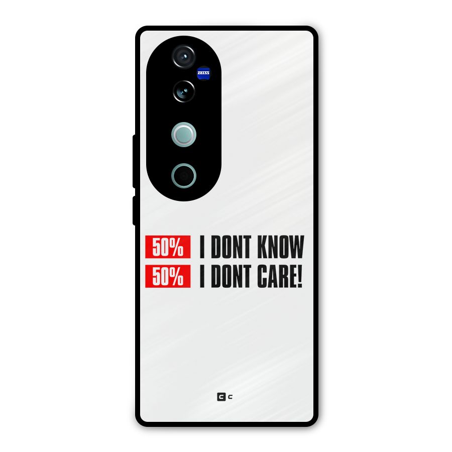 D Dont Know Metal Back Case for Vivo V40