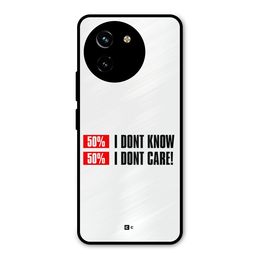 D Dont Know Metal Back Case for Vivo Y200i