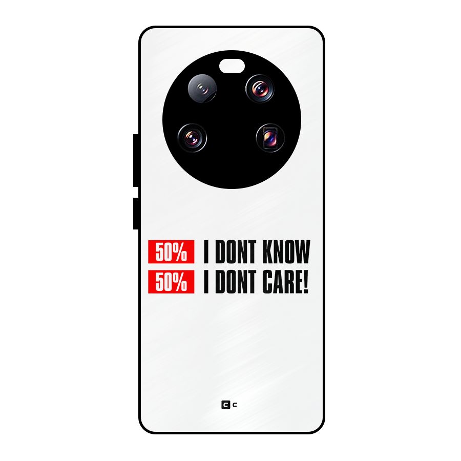 D Dont Know Metal Back Case for Xiaomi 13 Ultra