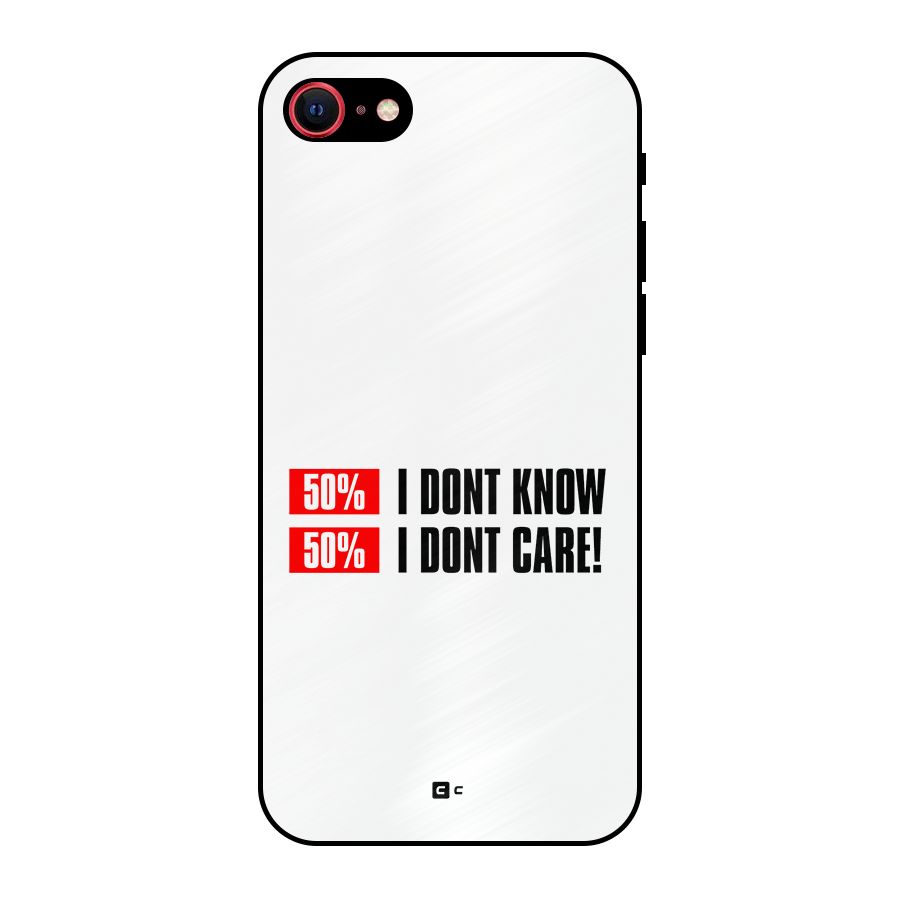 D Dont Know Metal Back Case for iPhone SE 2022