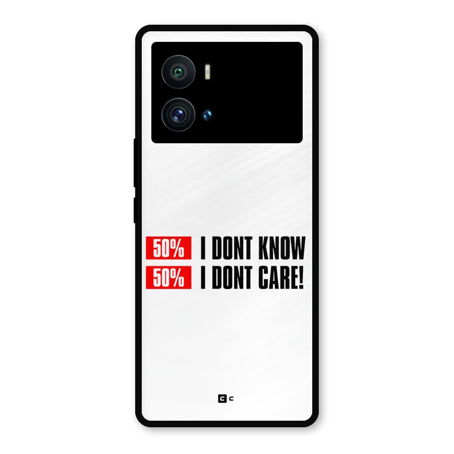 D Dont Know Metal Back Case for iQOO 9 Pro