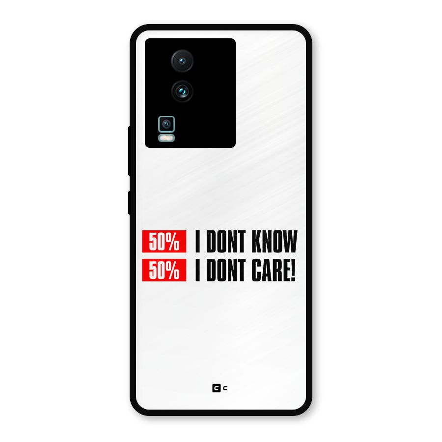 D Dont Know Metal Back Case for iQOO Neo 7 Pro