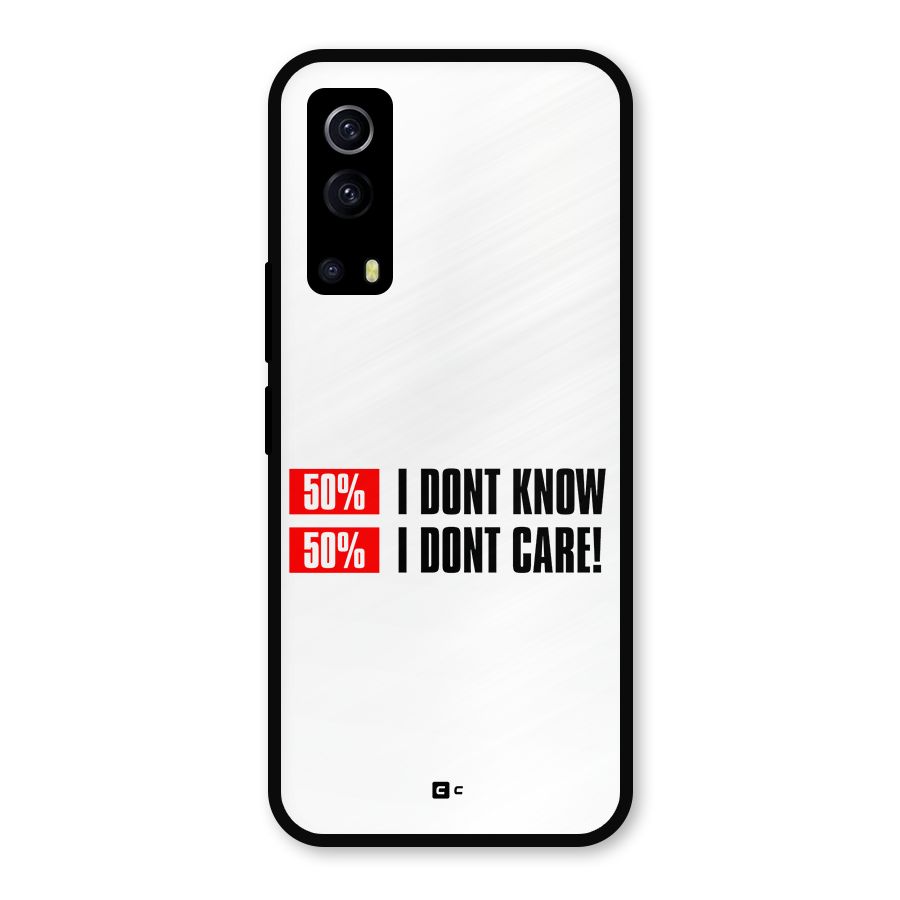 D Dont Know Metal Back Case for iQOO Z3