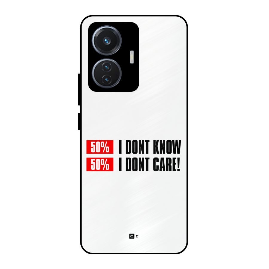 D Dont Know Metal Back Case for iQOO Z6 44W