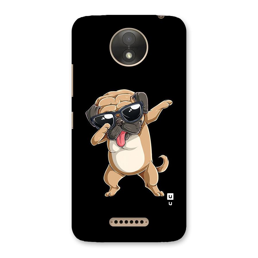 Dab Cool Dog Back Case for Moto C Plus