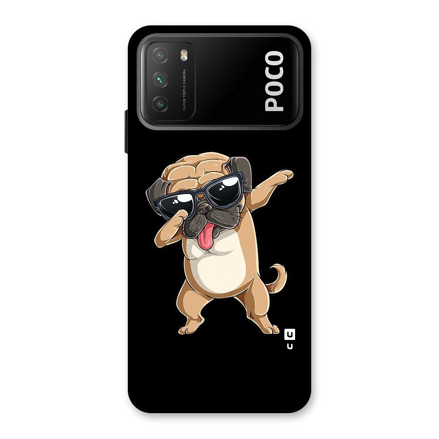 Dab Cool Dog Back Case for Poco M3