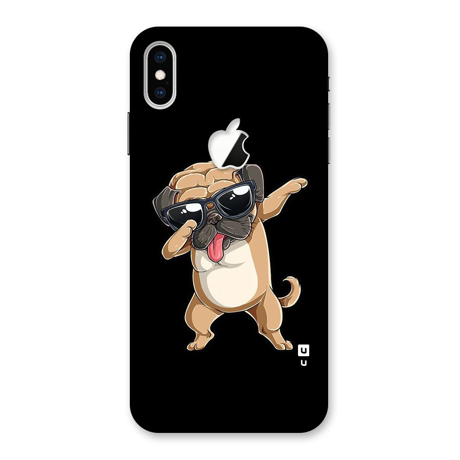 Dab Cool Dog Back Case for iPhone XS Max Apple Cut