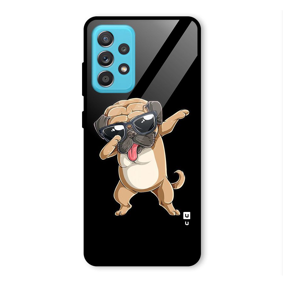 Dab Cool Dog Glass Back Case for Galaxy A52s 5G