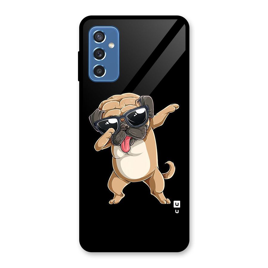 Dab Cool Dog Glass Back Case for Galaxy M52 5G