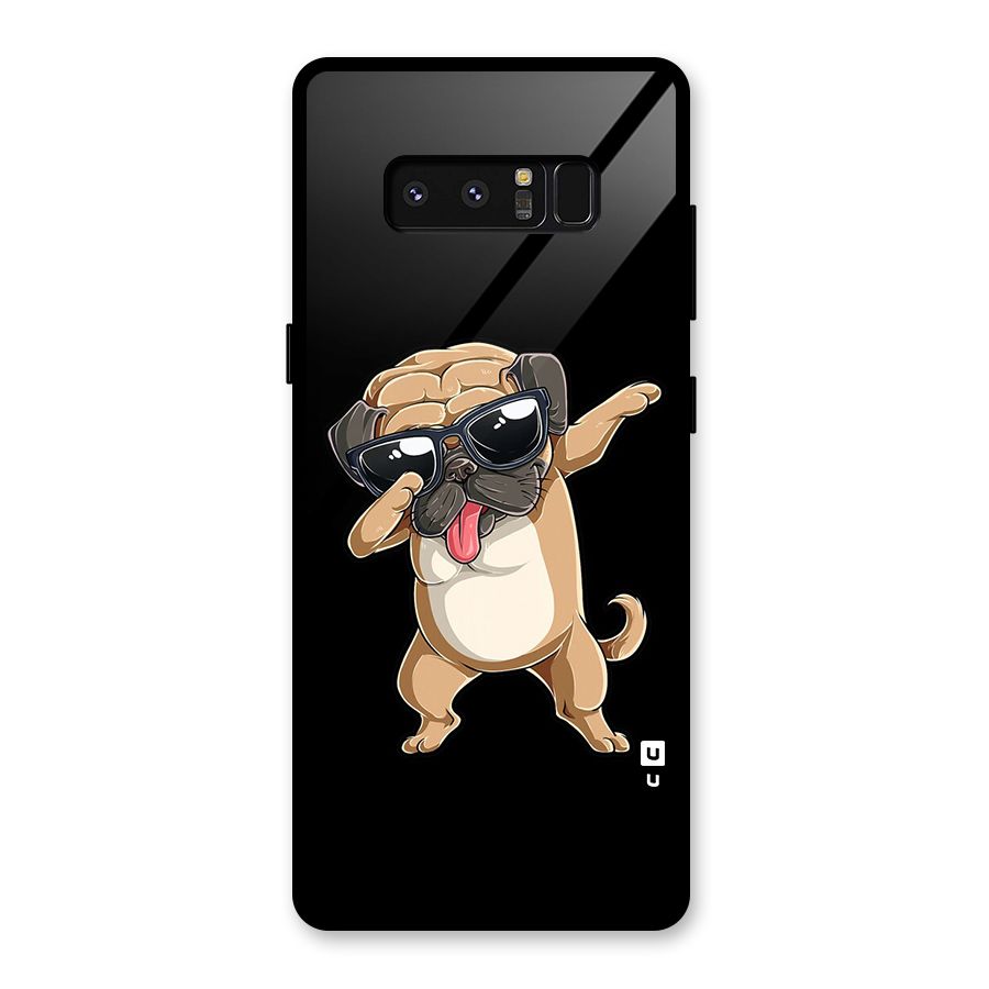 Dab Cool Dog Glass Back Case for Galaxy Note 8