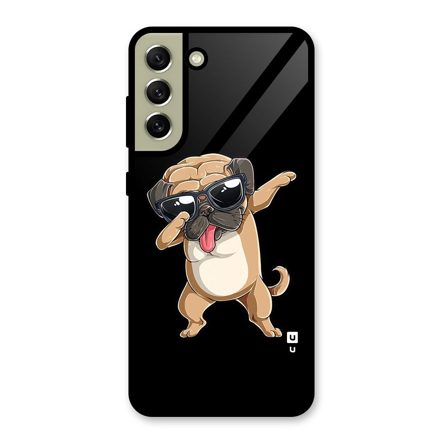 Dab Cool Dog Glass Back Case for Galaxy S21 FE 5G