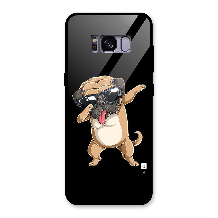Dab Cool Dog Glass Back Case for Galaxy S8