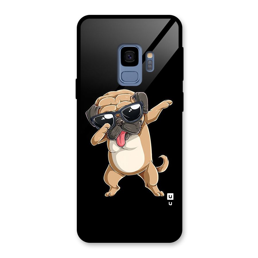 Dab Cool Dog Glass Back Case for Galaxy S9