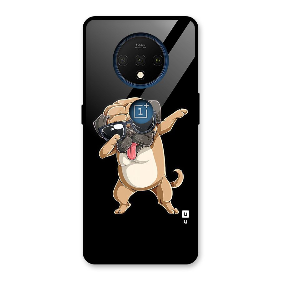 Dab Cool Dog Glass Back Case for OnePlus 7T