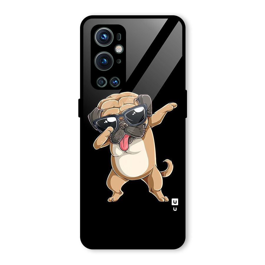 Dab Cool Dog Glass Back Case for OnePlus 9 Pro