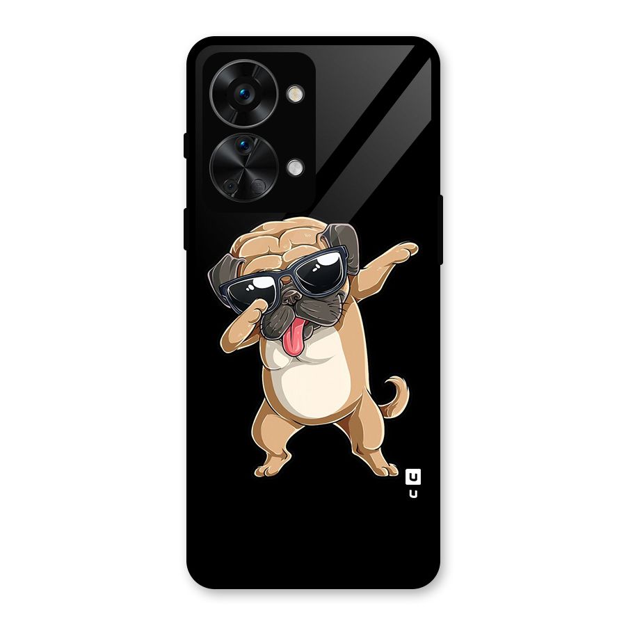 Dab Cool Dog Glass Back Case for OnePlus Nord 2T