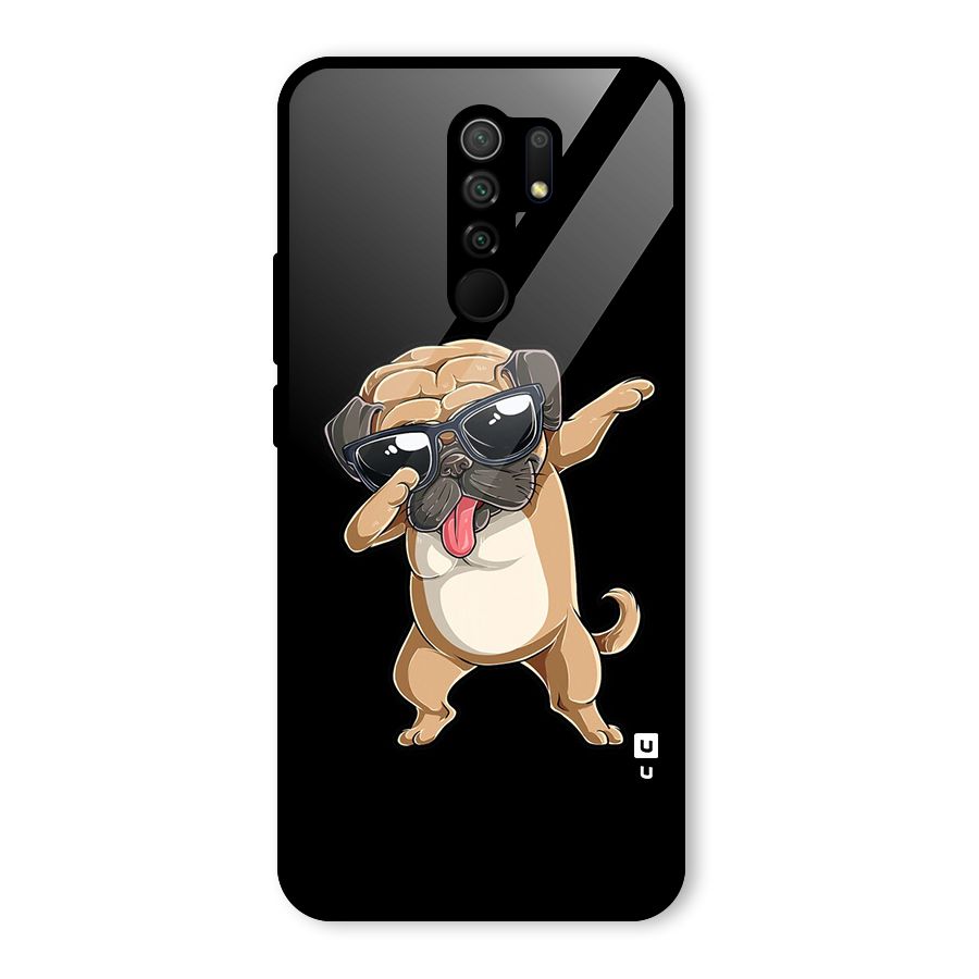 Dab Cool Dog Glass Back Case for Poco M2